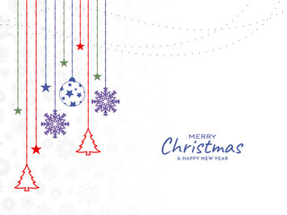 Merry Christmas festival beautiful elegant background design