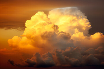 Image Of Bright Colored Fantastic Clouds For Wallpaper Created Using Artificial Intelligence