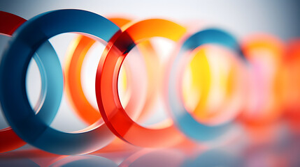 Obraz premium abstract background with colored circles