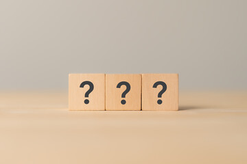 Question mark, questions, problems and root cause analysis, solutions, confused, thinking,...