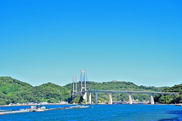 呼子と加部島を結ぶ呼子大橋　佐賀県唐津市