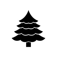 Christmas tree vector icon. new year illustration sign. winter symbol.