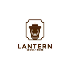 Lantern Lamp Logo Design. Creative Lantern Lamp Logo vector Template. Modern Design. Flat Logo. Vector Illustration