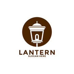 Lantern Lamp Logo Design. Creative Lantern Lamp Logo vector Template. Modern Design. Flat Logo. Vector Illustration