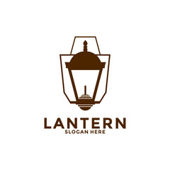 Lantern Lamp Logo Design. Creative Lantern Lamp Logo vector Template. Modern Design. Flat Logo. Vector Illustration