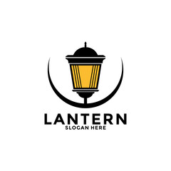 Lantern Lamp Logo Design. Creative Lantern Lamp Logo vector Template. Modern Design. Flat Logo. Vector Illustration