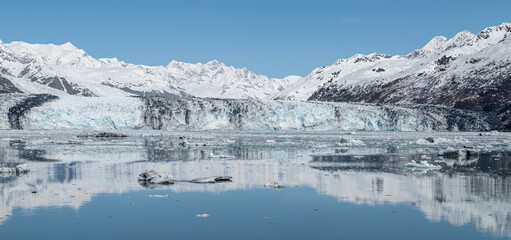 Fototapeta na wymiar Harvard Tidewater Glacier at the end of College Fjord, Alaska, USA