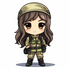 Fototapeta premium Soldier Camouflage Uniform