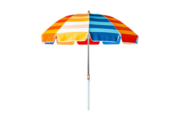 Seashore Umbrella Isolated on Transparent Background. Ai