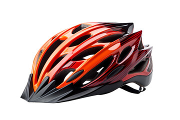 Helmet Flow Isolated on Transparent Background. Ai
