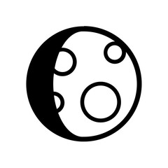 Moon Icon Illustration