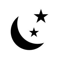 moon and star icon illustration
