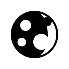 Moon Icon Illustration