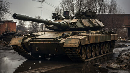 Fototapeta na wymiar Russian tank