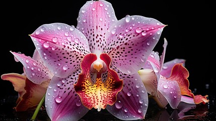 Beauty of Rare Orchids in Close-Up
