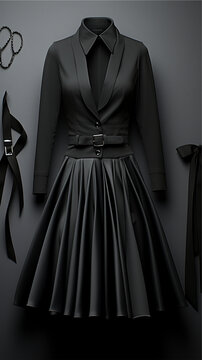elegant dress on mannequin, ai, generated, ai generated