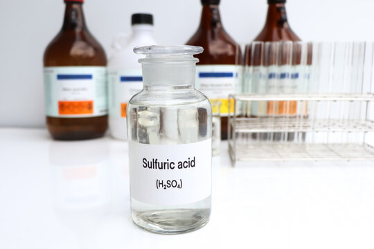 Sulfuric acid in containers, Hazardous chemicals and raw material