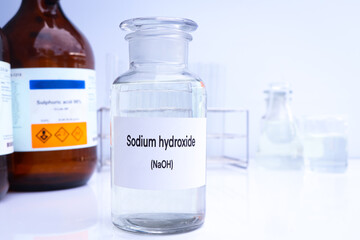 Sodium hydroxide in containers, Hazardous chemicals and raw material
