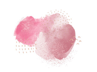 Abstract Hand Drawn Watercolor Glitter Stain Texture Background