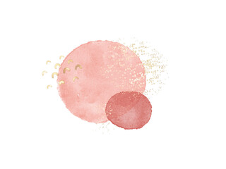 Abstract Hand Drawn Watercolor Glitter Stain Texture Background