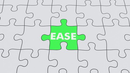 Trouble Ease Jigsaw puzzle assembled