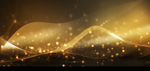 Elegant gold background with bokeh and shiny light. Bright luxury gold abstract background design.