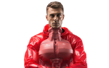 Lifesaving Simulator Realistic CPR Training on White or PNG Transparent Background