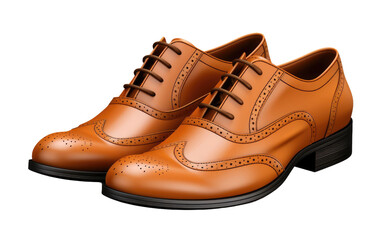 Fashion Essential Derby Brogues Appeal on White or PNG Transparent Background