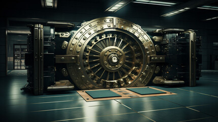 Bank vault opened