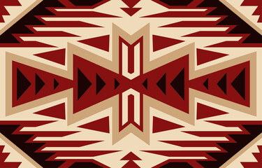 Navajo tribal vector seamless pattern. Native American ornament. Ethnic South Western decor style....
