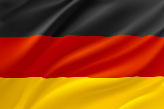 National flag of Germany. 3d vector illustration

