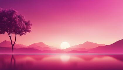 Sunset Hue_ Soft Pink and Purple Gradient Background with Geometric Shadows - A Warm, Welcoming 
