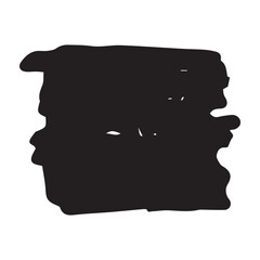 Grunge square hand painted with ink paint