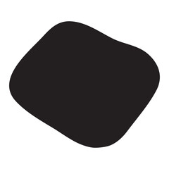 Freehand shape hand painted with ink paint swash