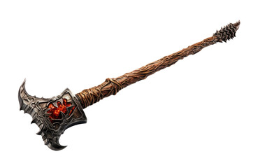 Essential Fire Axe for Emergency Situations on White or PNG Transparent Background