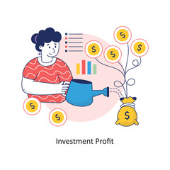  Investment Profit vector Colorful Design illustration. Symbol on White background EPS 10 File
