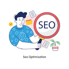 SEO Optimization vector Colorful Design illustration. Symbol on White background EPS 10 File