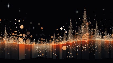 Fototapeta na wymiar Digital Christmas decorations using graphic design software or code