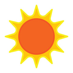 Sun icon design, illustration design