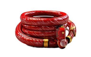 Essential Fire Hose Storage Solution on White or PNG Transparent Background