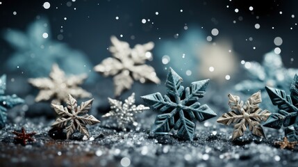 Beautiful Christmas Decoration Snow Background , Background HD, Illustrations
