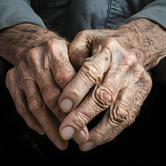 Fototapeta premium hands of old person