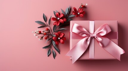 Blank Gift Tag Pink Satin Ribbon , Background HD, Illustrations