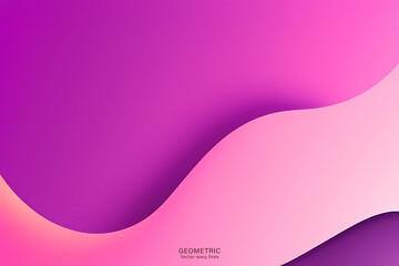 Light Pink Wave Background, Abstract geometric background with liquid shapes. Vector illustration.