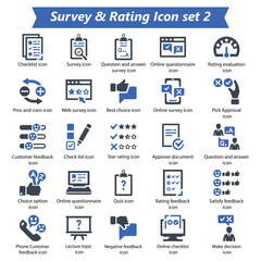 Survey Rating Icon Set 2