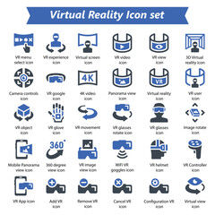 Virtual Reality Icon Set