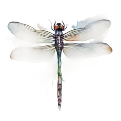 watercolour dragonfly