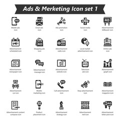 Ads Marketing Icon Set 1
