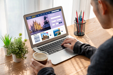 Online travel agency website for modish search and travel planning offers deal and package for...