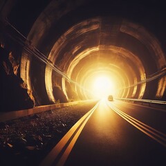light at the end of the tunnel When you travel through the dark Your hopes are close to being successful. like the light that shines in the dark